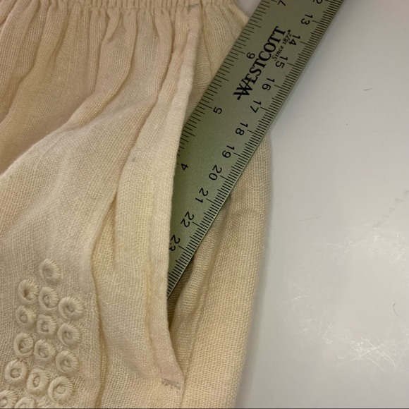 Isabel Marant Étoile Ecru Cotton Alea Embroidered Studded Mini Skirt, 44 - Picture 7 of 16